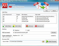 Add, Remove and Replace PDF Pages screenshot